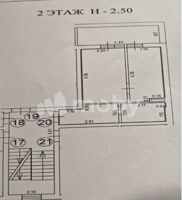 1-комнатная квартира, 26.1 м²