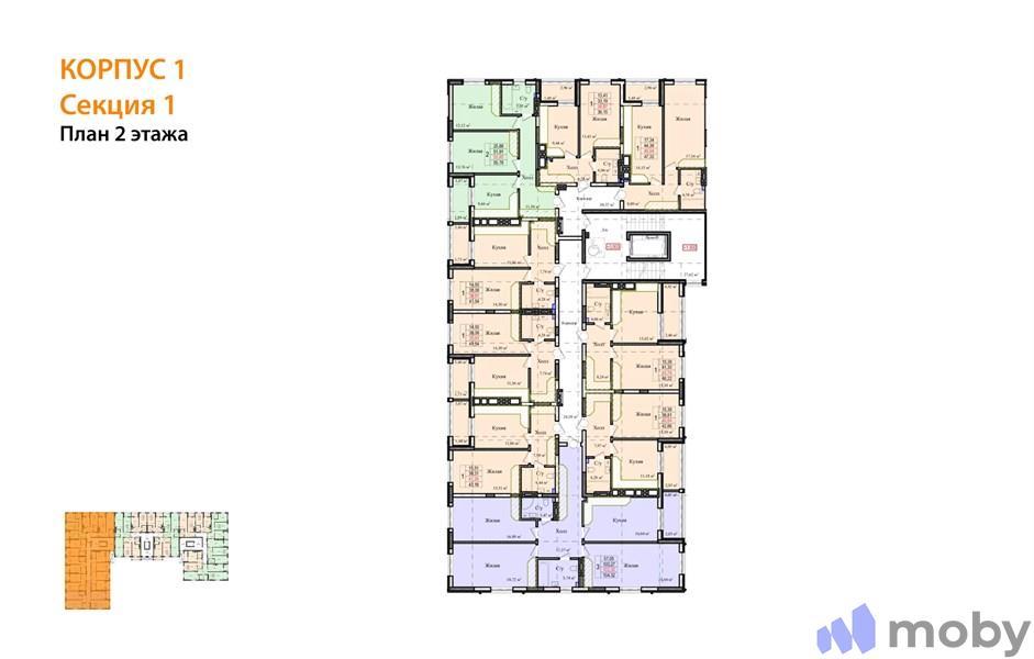 3-комнатная квартира, 100.8 м²