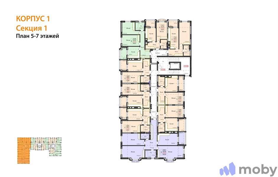 3-комнатная квартира, 102.4 м²