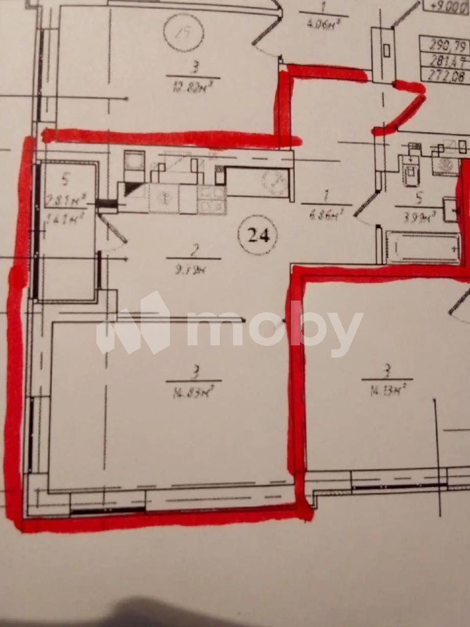 1-комнатная квартира, 35.4 м²