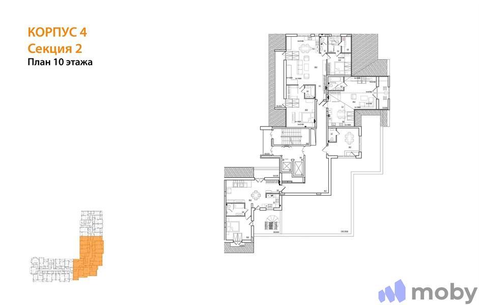 1-комнатная квартира, 63.3 м²